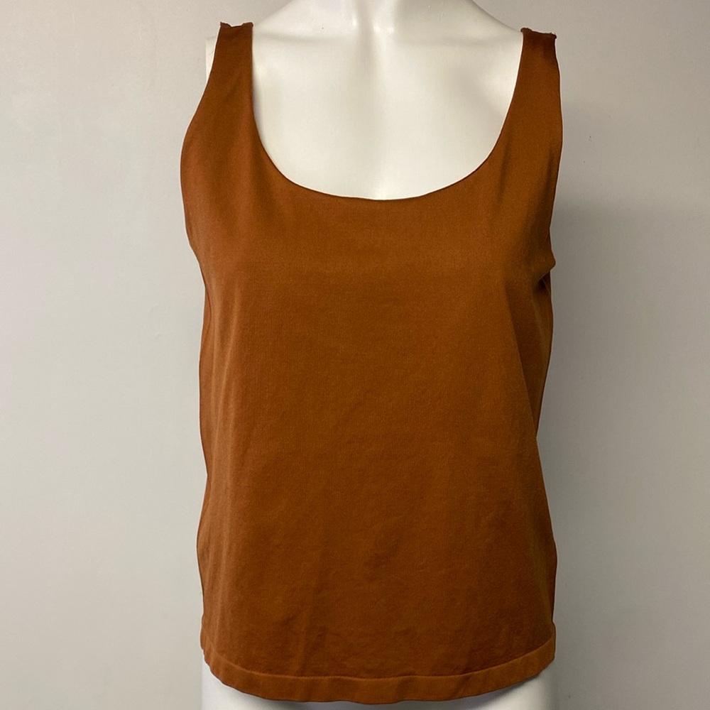 AVEC LES FILLES Seamless Tank with Built-in Bra Size L/XL